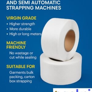8MM Strapping Roll (Virgin Grade) Packing Box Strap (6 KG Net)